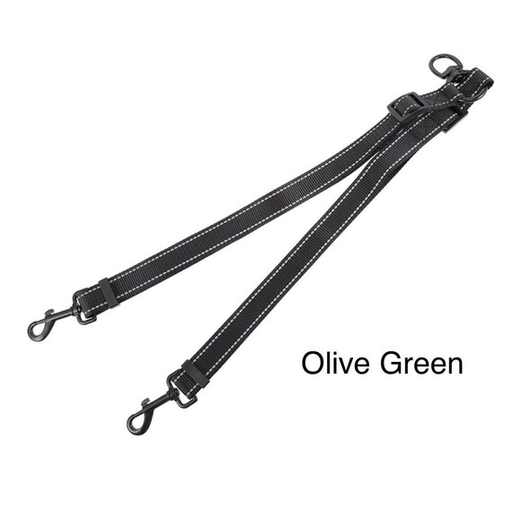 Double-Ended Dog Leash 2 Dogs Walking Extendable Professional Training Nylon Pet - Picture 1 of 6